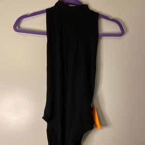 F21, Backless Bodysuit- Black
